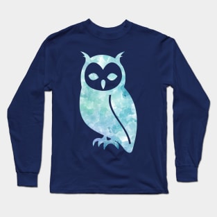 Owl Watercolor Long Sleeve T-Shirt